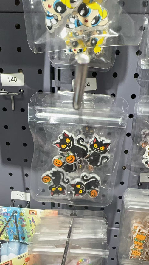 Wednesday Addams Flat Acrylic Beads